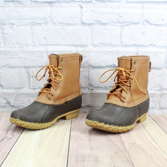 LL BEAN 8" Gore-Tex Thinsulate Insulated Duck Bean Boots Size M 6 / L 8 Wide - Picture 2 of 10